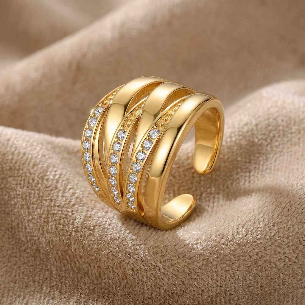 BAGUE ENTRELACE
