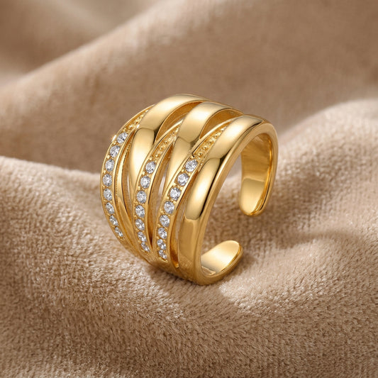 BAGUE ENTRELACE